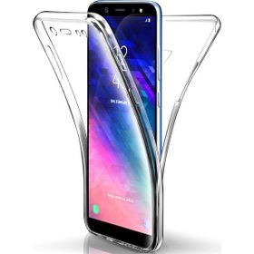 Microsonic Samsung Galaxy A6 2018 6 Tarafı Tam Full Koruma 360 Clear Soft Şeffaf Kılıf