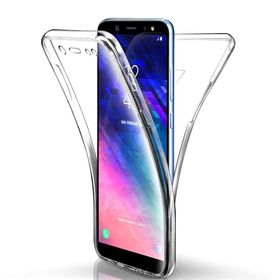 Microsonic Samsung Galaxy A6 2018 6 Tarafı Tam Full Koruma 360 Clear Soft Şeffaf Kılıf