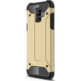 Microsonic Samsung Galaxy A6 2018 Rugged Armor Gold Kılıf