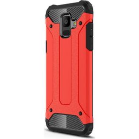 Microsonic Samsung Galaxy A6 2018 Rugged Armor Kırmızı Kılıf