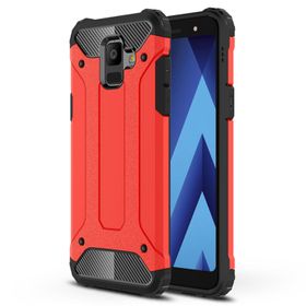 Microsonic Samsung Galaxy A6 2018 Rugged Armor Kırmızı Kılıf