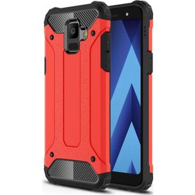 Microsonic Samsung Galaxy A6 2018 Rugged Armor Kırmızı Kılıf