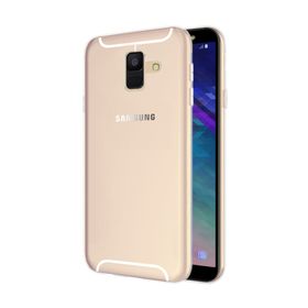 Microsonic Samsung Galaxy A6 2018 Transparent Soft Beyaz Kılıf