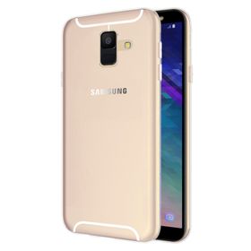Microsonic Samsung Galaxy A6 2018 Transparent Soft Beyaz Kılıf