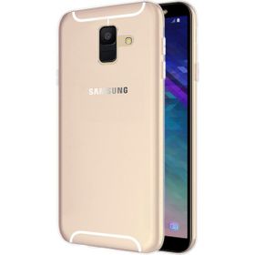 Microsonic Samsung Galaxy A6 2018 Transparent Soft Beyaz Kılıf