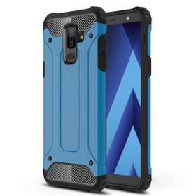 Microsonic Samsung Galaxy A6 Plus 2018 Rugged Armor Mavi Kılıf