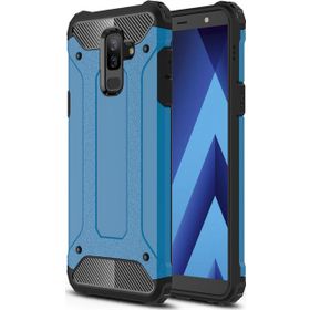 Microsonic Samsung Galaxy A6 Plus 2018 Rugged Armor Mavi Kılıf