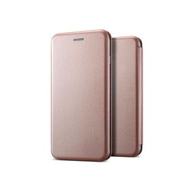 Microsonic Samsung Galaxy A6 Ultra Slim Leather Design Flip Cover Rose Gold Kılıf