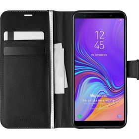 Microsonic Samsung Galaxy A7 2018 Delux Leather Wallet Siyah Kılıf
