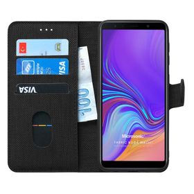 Microsonic Samsung Galaxy A7 2018 Fabric Book Wallet Kılıf