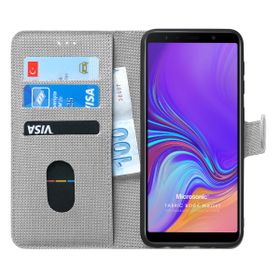 Microsonic Samsung Galaxy A7 2018 Fabric Book Wallet Kılıf