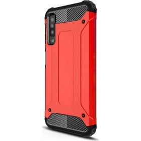 Microsonic Samsung Galaxy A7 2018 Rugged Armor Kırmızı Kılıf