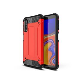 Microsonic Samsung Galaxy A7 2018 Rugged Armor Kırmızı Kılıf