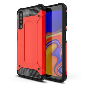 Microsonic Samsung Galaxy A7 2018 Rugged Armor Kırmızı Kılıf