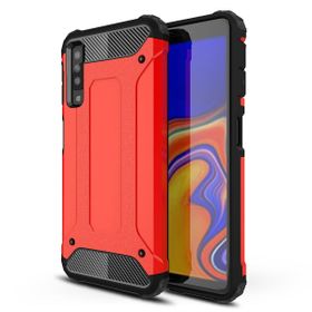 Microsonic Samsung Galaxy A7 2018 Rugged Armor Kırmızı Kılıf