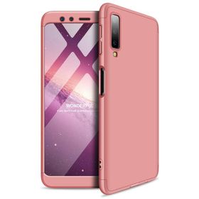 Microsonic Samsung Galaxy A7 Double Dip 360 Protective Gold Kılıf