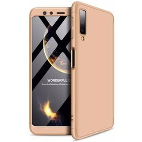 Microsonic Samsung Galaxy A7 Double Dip 360 Protective Gold Kılıf