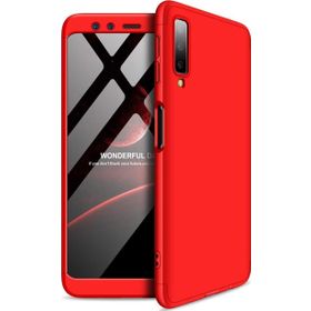 Microsonic Samsung Galaxy A7 Double Dip 360 Protective Kırmızı Kılıf