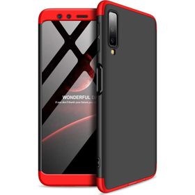 Microsonic Samsung Galaxy A7 Double Dip 360 Protective Kırmızı Siyah Kılıf