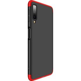 Microsonic Samsung Galaxy A7 Double Dip 360 Protective Kırmızı Siyah Kılıf