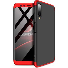 Microsonic Samsung Galaxy A7 Double Dip 360 Protective Kırmızı Siyah Kılıf