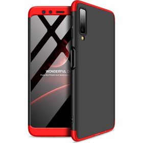 Microsonic Samsung Galaxy A7 Double Dip 360 Protective Kırmızı Siyah Kılıf