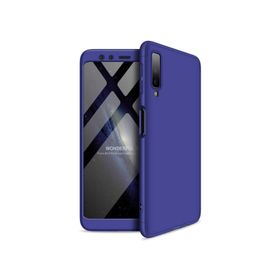 Microsonic Samsung Galaxy A7 Double Dip 360 Protective Lacivert Kılıf