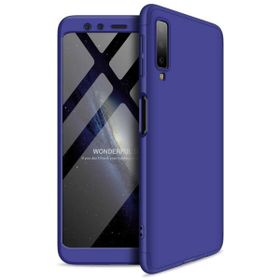 Microsonic Samsung Galaxy A7 Double Dip 360 Protective Lacivert Kılıf