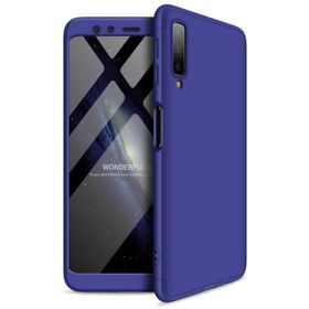 Microsonic Samsung Galaxy A7 Double Dip 360 Protective Lacivert Kılıf