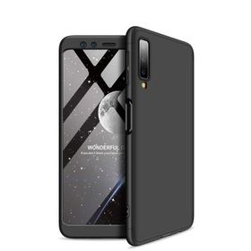 Microsonic Samsung Galaxy A7 Double Dip 360 Protective Siyah Kılıf