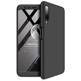 Microsonic Samsung Galaxy A7 Double Dip 360 Protective Siyah Kılıf