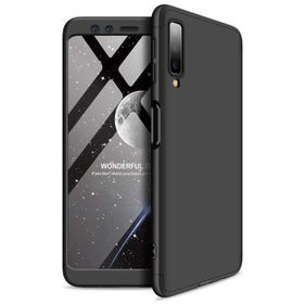 Microsonic Samsung Galaxy A7 Double Dip 360 Protective Siyah Kılıf