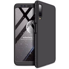 Microsonic Samsung Galaxy A7 Double Dip 360 Protective Siyah Kılıf