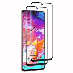 Microsonic Samsung Galaxy A70 Crystal Seramik Nano 2 Adet Siyah Ekran Koruyucu