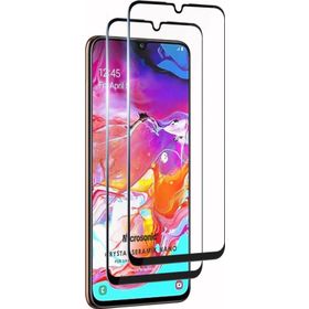 Microsonic Samsung Galaxy A70 Crystal Seramik Nano 2 Adet Siyah Ekran Koruyucu