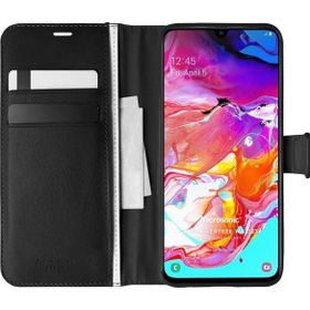 Microsonic Samsung Galaxy A70 Delux Leather Wallet Siyah Kılıf