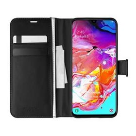 Microsonic Samsung Galaxy A70 Delux Leather Wallet Siyah Kılıf