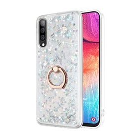 Microsonic Samsung Galaxy A70 Glitter Liquid Holder Gümüş Kılıf