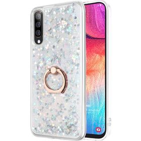 Microsonic Samsung Galaxy A70 Glitter Liquid Holder Gümüş Kılıf