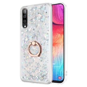 Microsonic Samsung Galaxy A70 Glitter Liquid Holder Gümüş Kılıf