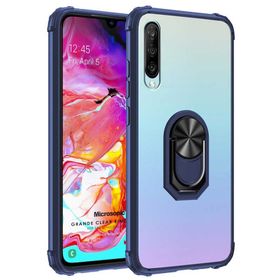 Microsonic Samsung Galaxy A70 Grande Clear Ring Holder Kırmızı Kılıf