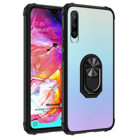 Microsonic Samsung Galaxy A70 Grande Clear Ring Holder Kırmızı Kılıf