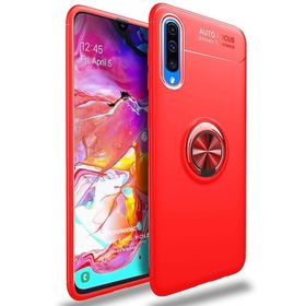 Microsonic Samsung Galaxy A70 Kickstand Ring Holder Lacivert Kılıf