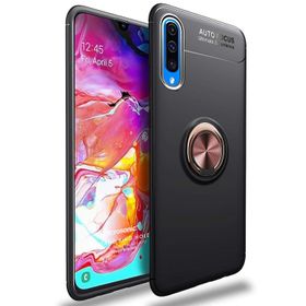 Microsonic Samsung Galaxy A70 Kickstand Ring Holder Lacivert Kılıf