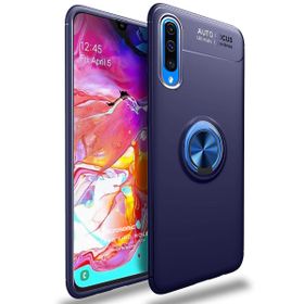 Microsonic Samsung Galaxy A70 Kickstand Ring Holder Lacivert Kılıf