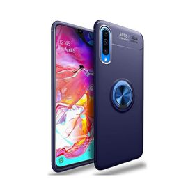 Microsonic Samsung Galaxy A70 Kickstand Ring Holder Lacivert Kılıf