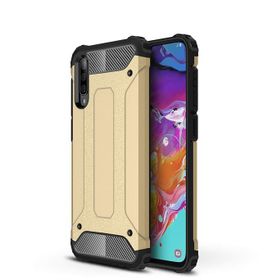 Microsonic Samsung Galaxy A70 Rugged Armor Gold Kılıf