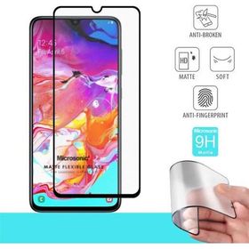 Microsonic Samsung Galaxy A70 Seramik Matte Flexible Siyah Ekran Koruyucu
