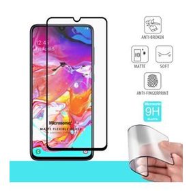 Microsonic Samsung Galaxy A70 Seramik Matte Flexible Siyah Ekran Koruyucu