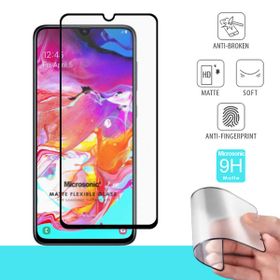 Microsonic Samsung Galaxy A70 Seramik Matte Flexible Siyah Ekran Koruyucu
